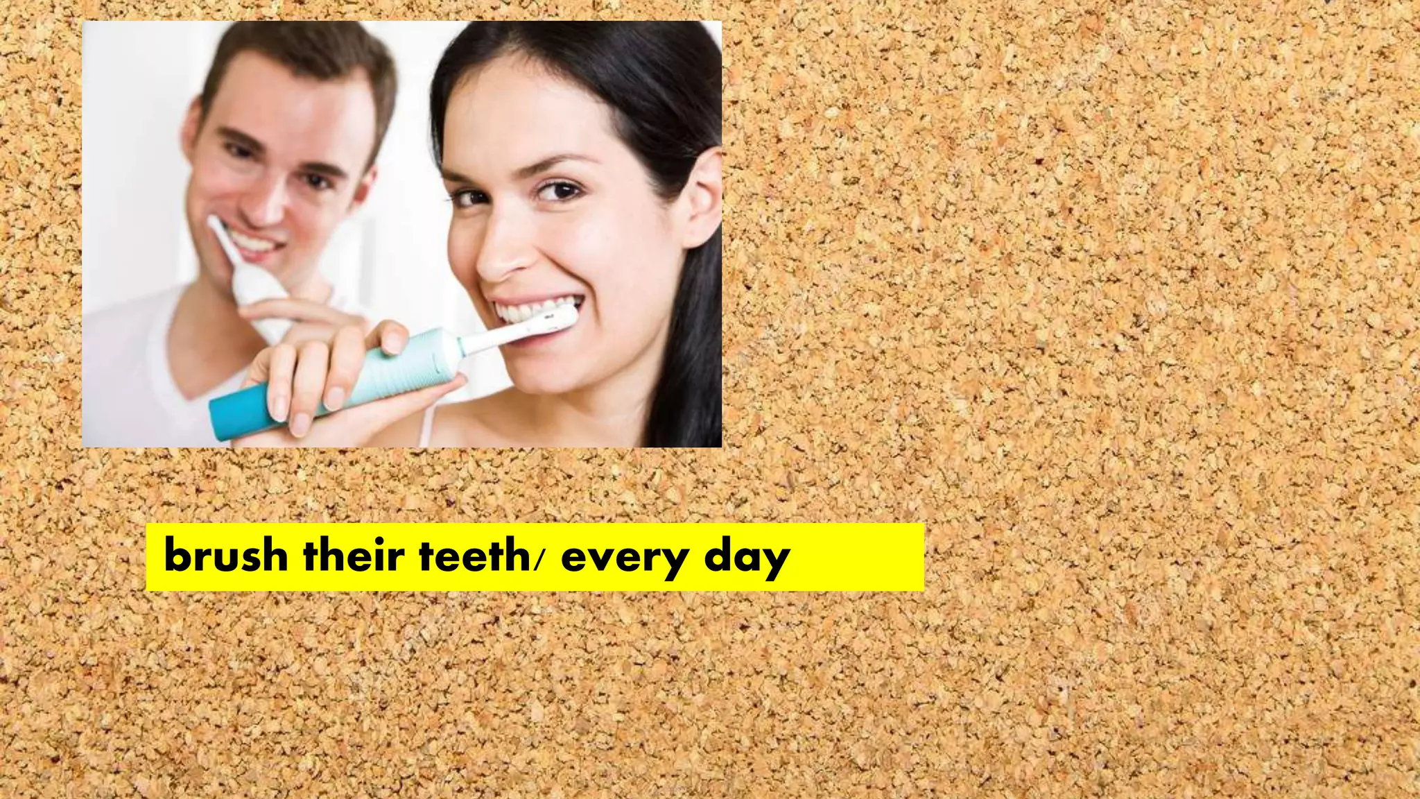 brush their teeth/ every day
 