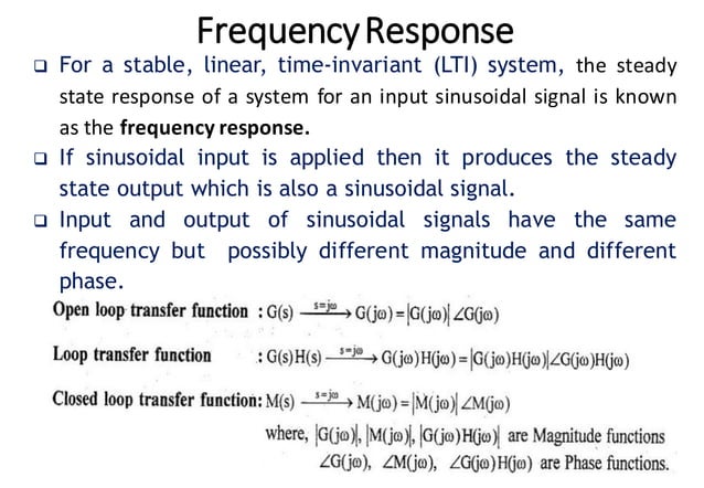 Frequency Response Analysis | PDF | Technology & Computing