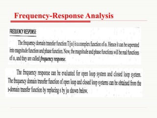 Response Analysis Frequency response analysis | PPT