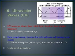 • These are the most energetic
  wavelengths of light, and they have
  the shortest wavelengths. Scientists
  know very li...