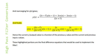 High Pass Filter Conversion
 