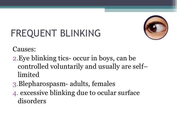 Frequent blinking in children