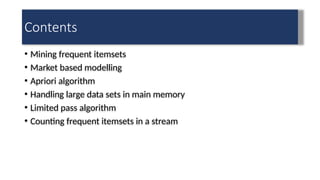 Comprehensive Guide to Frequent Itemset Mining and Apriori Algorithm | PPTX