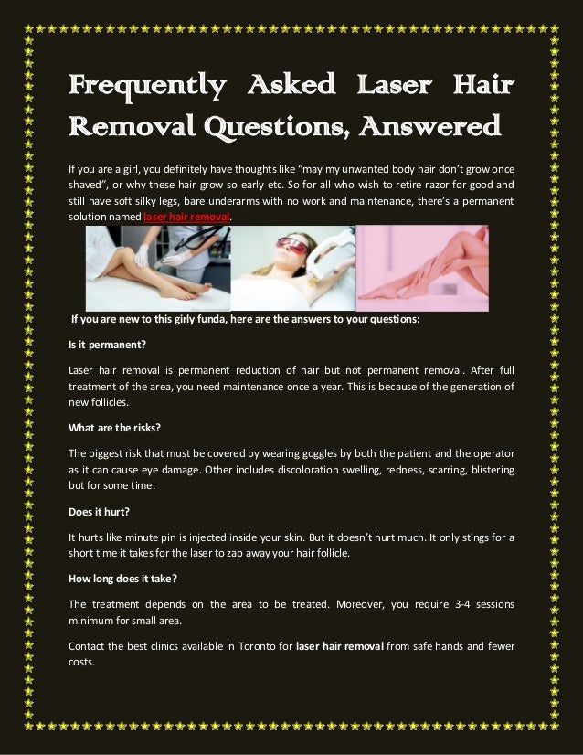 Frequently Asked Laser Hair Removal Questions, Answered