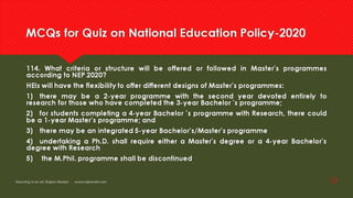 Frequently asked question NEP  2020 for competitive exam