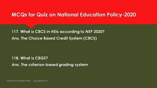 Frequently asked question NEP  2020 for competitive exam