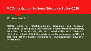 Frequently asked question NEP  2020 for competitive exam