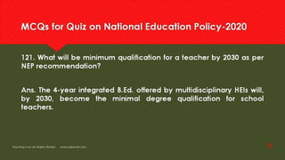 Frequently asked question NEP  2020 for competitive exam
