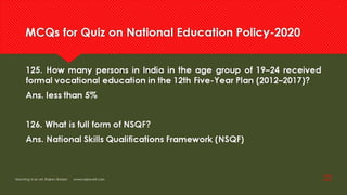 Frequently asked question NEP  2020 for competitive exam
