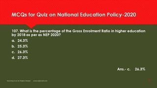 Frequently asked question NEP  2020 for competitive exam