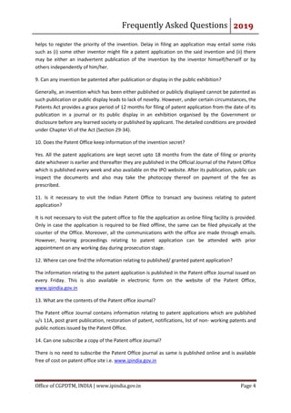 Trademark Office India Search Facility Reference: Frequently Asked Questions Indian Patent Office
