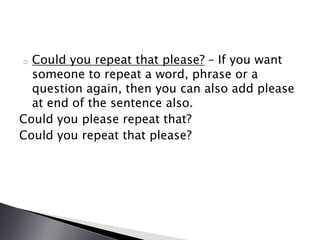 Sentence Using Requently Frequently used sentences in english | PPTX