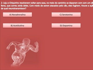 A) Noradrenalina
B) Acetilcolina
C) Serotonina
D) Dopamina
 