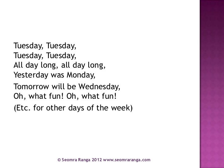 Songs to the Tune of Frere Jacques