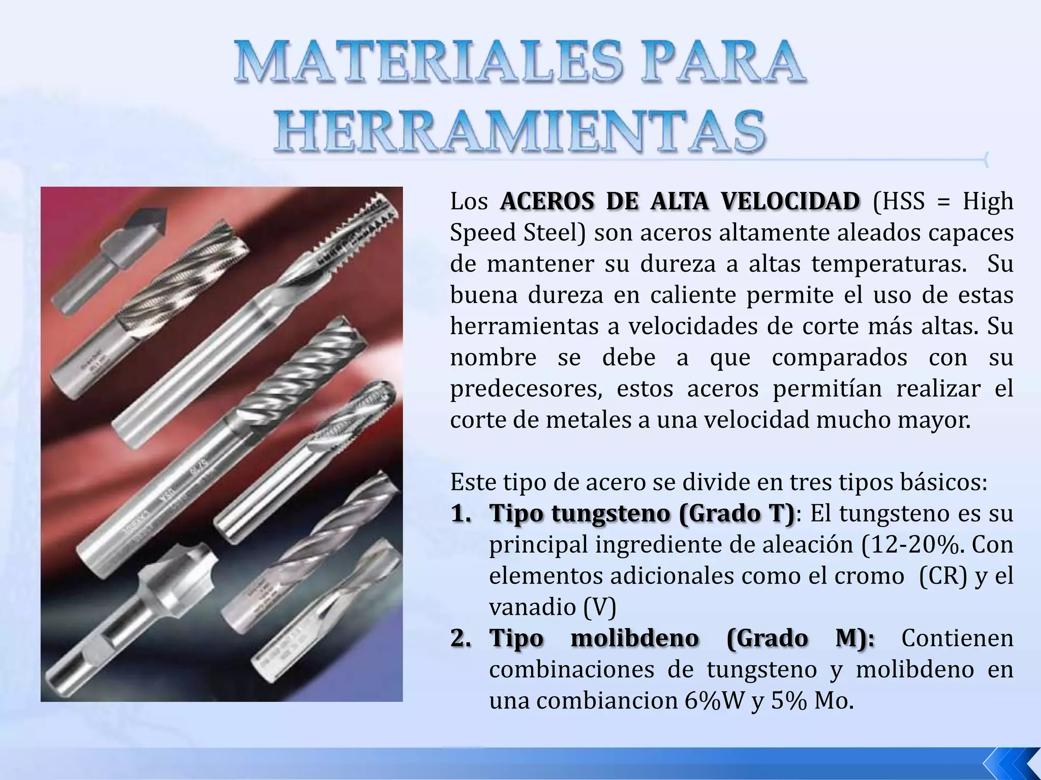 MATERIALES PARA HERRAMIENTASESCALAS DE DUREZA ROCKWELL