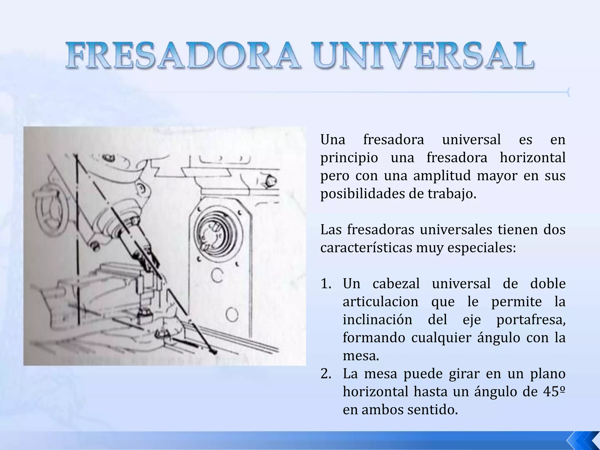TAMBOR GRADUADO O DIALAquí podemos observar que para una vuelta de, la mesa se desplaza 5 mm, y que cada rayita equivale a 0.05 mm de desplazamiento lineal de la mesa.EQUIVALENCIA DE CADA RAYITA EN EL TAMBOREQUIVALENCIA EN DESPLAZAMIENTO LINEAL POR UNA VUELTA COMPLETA DEL DIA