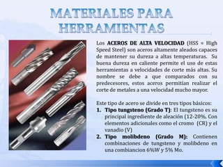 MATERIALES PARA HERRAMIENTASESCALAS DE DUREZA ROCKWELL