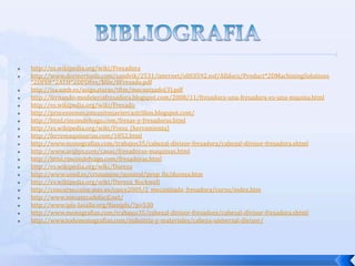 ACCESORIOS DE LA FRESADORALas PRENSAS son un accesorio de dos mandibulas, una fija y una movil.  Y se clasifican en :  de base fija, de base giratoria , de base giratoria e inclinable  o inclinables.
