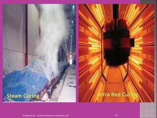 Prepared for, tusharhsonawane.wordpress.com 34
Infra Red CuringSteam Curing
 