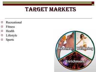 Target Markets Recreational Fitness Health Lifestyle Sports 