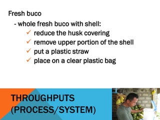 Fresh buco juice | PDF