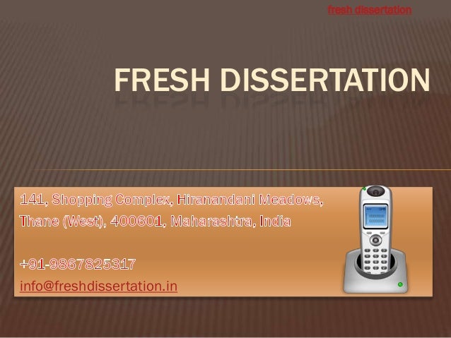 Dissertation writing service india
