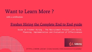 Fresher hiring guidebook | PDF