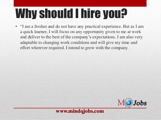 Mindqjobs.com : Fresher interview HR questions