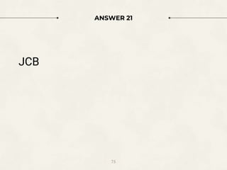 ANSWER 21
JCB
75
 