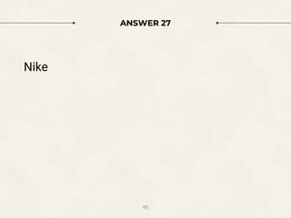 ANSWER 27
93
Nike
 