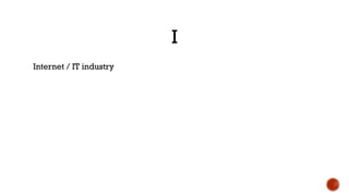 I
Internet / IT industry
 