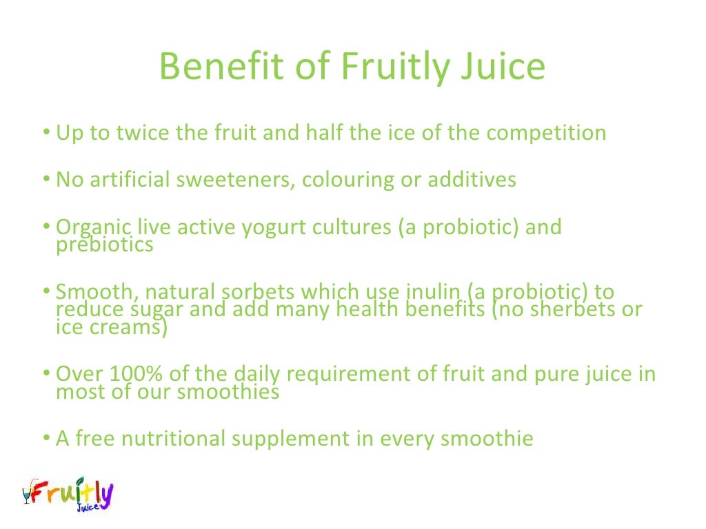 Fresh Fruit Juice Business Plan