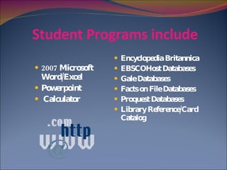 Freshman Intro Library | PPT