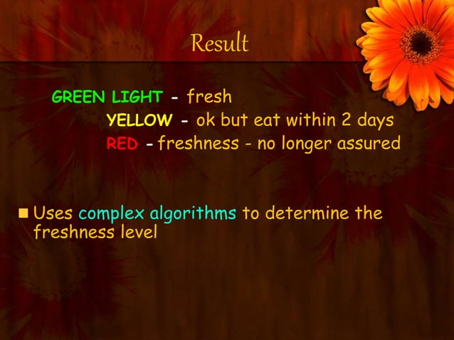 freshness indicators in food processing & preservation | PPT