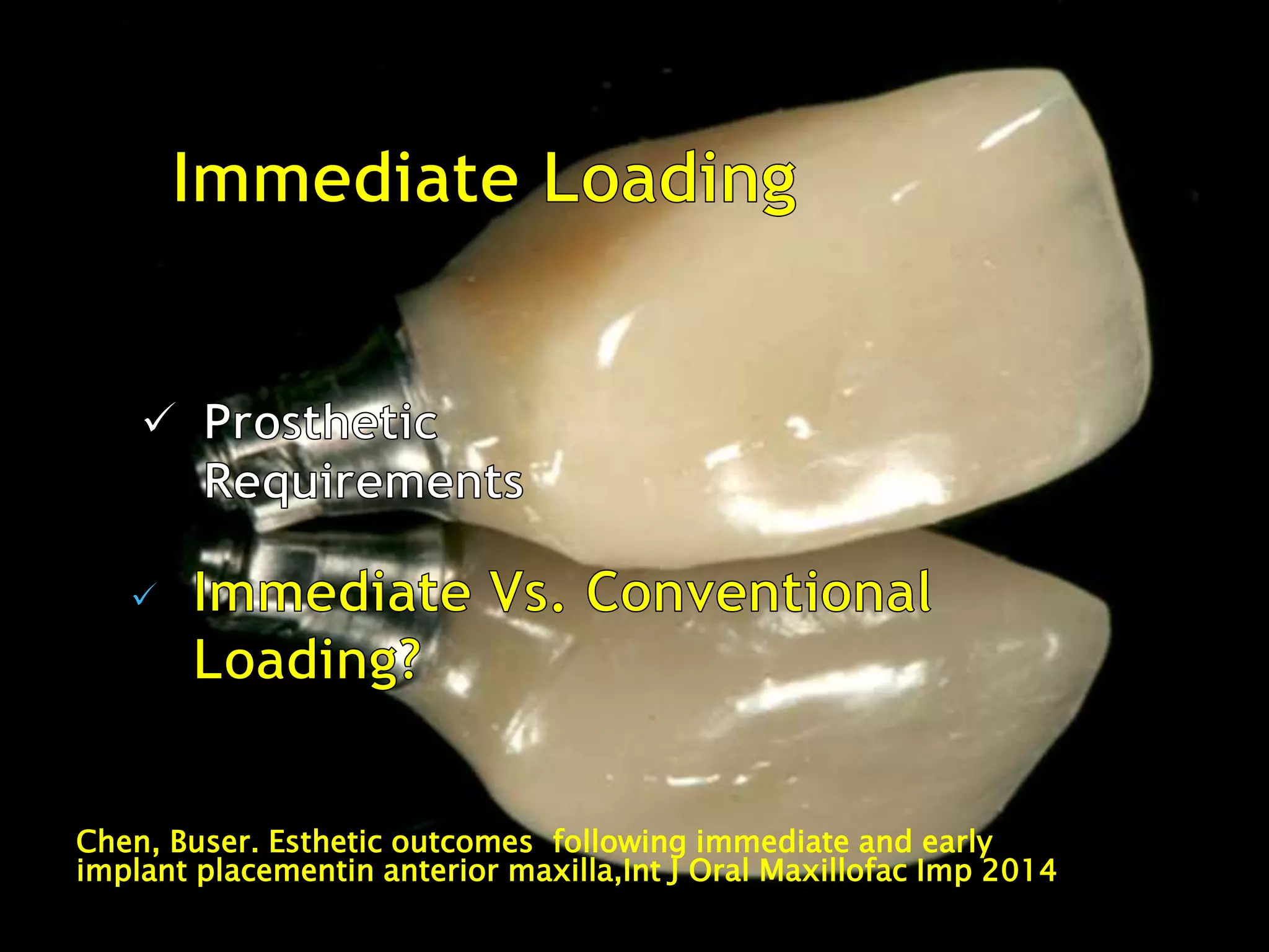 Fresh socket implant placement | PPTX