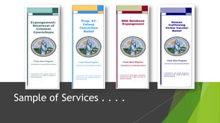 Sample of Services . . . .
 