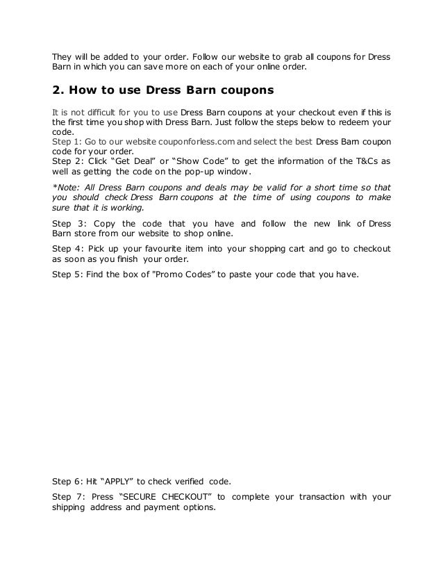 Fresh Styles With Dress Barn Coupons For A Discounted Price