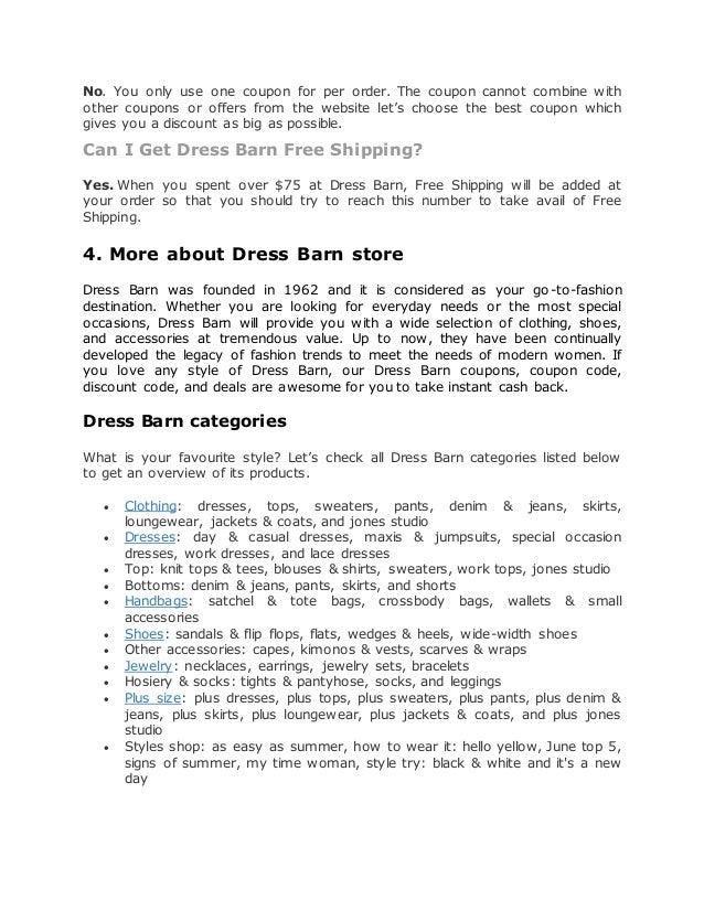 Fresh Styles With Dress Barn Coupons For A Discounted Price