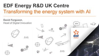 EDF Energy R&D UK Centre
Transforming the energy system with AI
David Ferguson,
Head of Digital Innovation
 