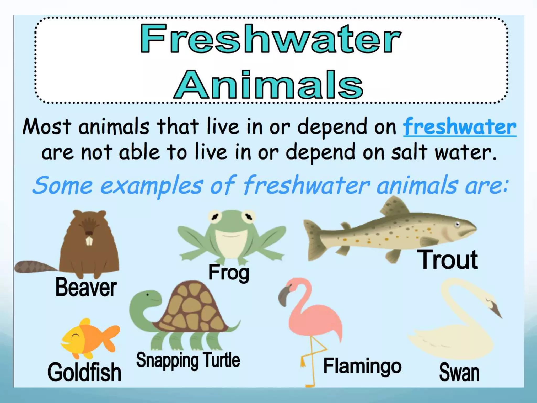 Fresh water intelligence overview