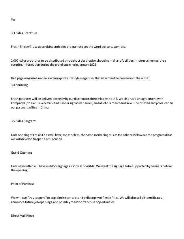 5 minute business plan