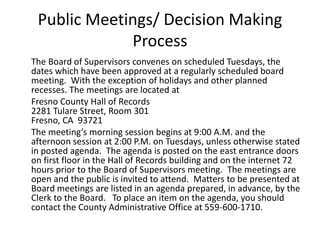 Fresno county board of supervisors | PPT