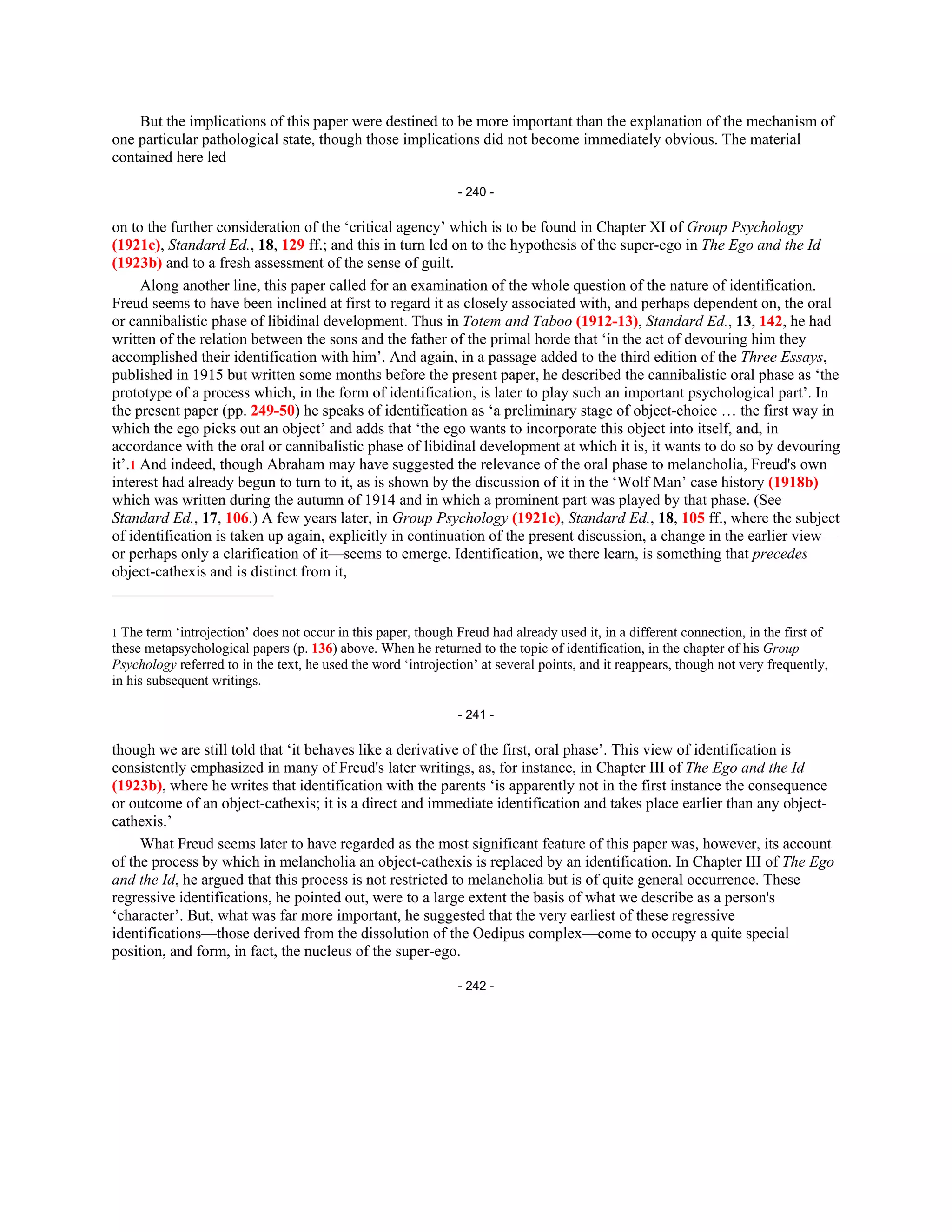 Freud - Mourning And Melancholia | PDF