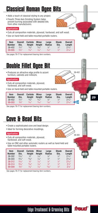 Router Bit 8685 Freud Precision Router Bits | PDF