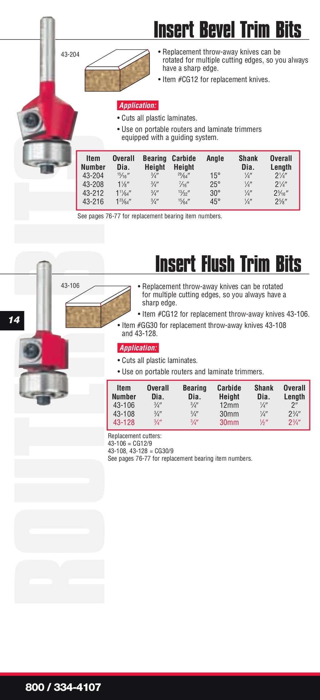 Freud Precision Router Bits