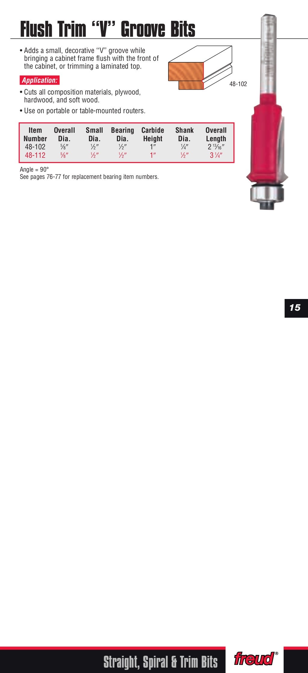Freud Precision Router Bits