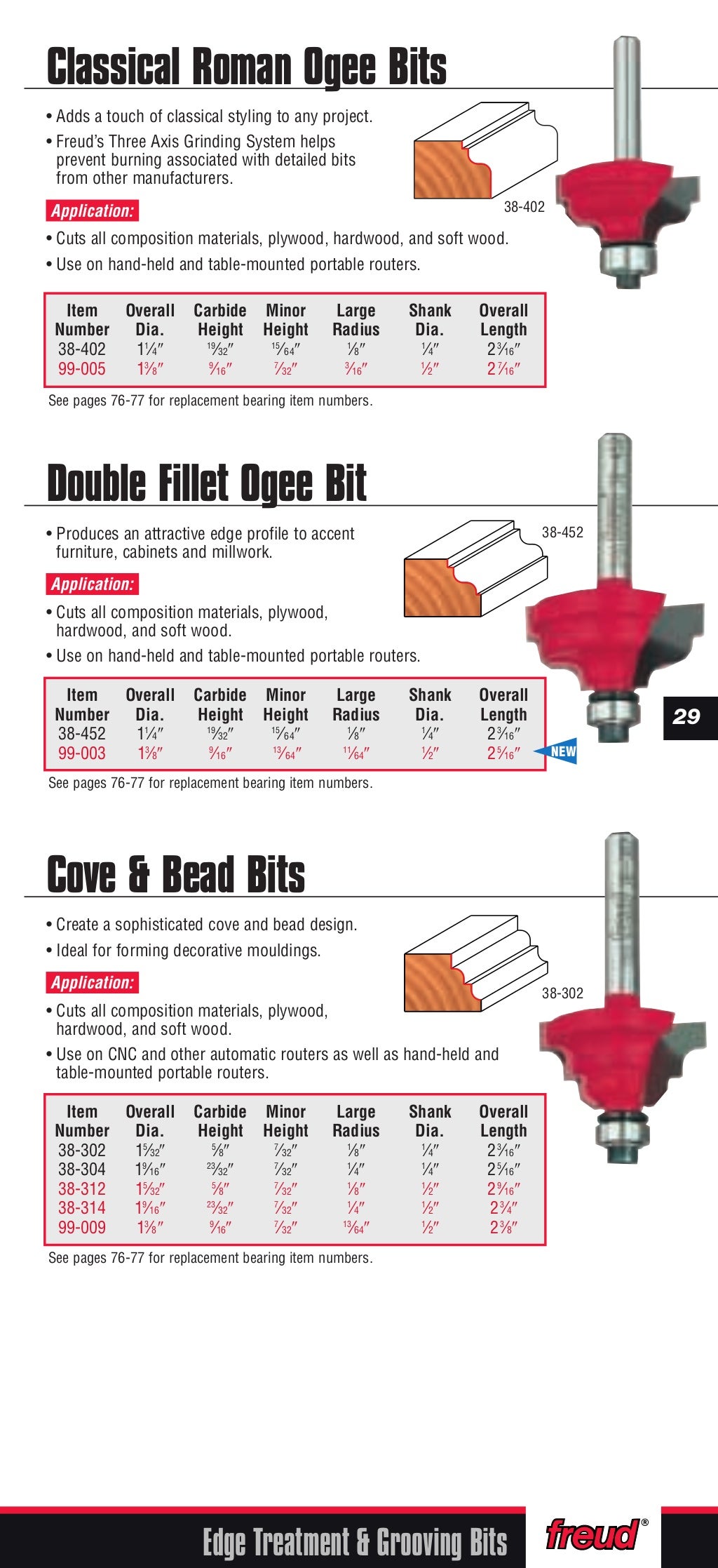 Freud Precision Router Bits