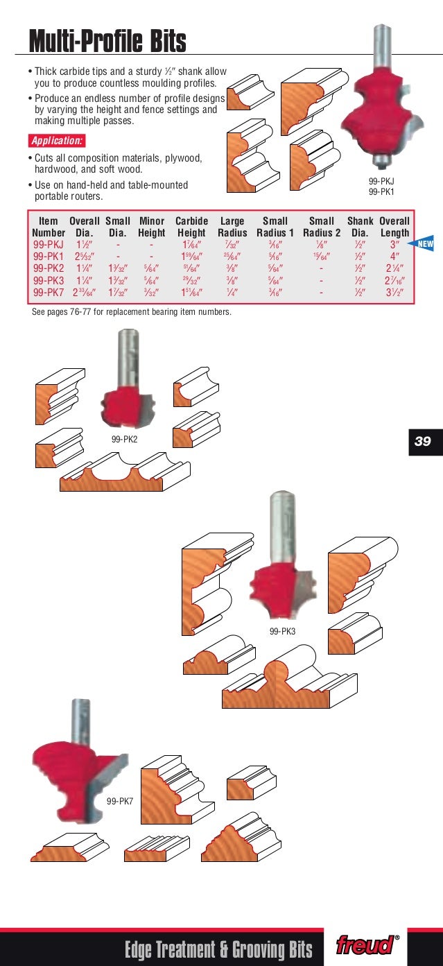 Freud Precision Router Bits