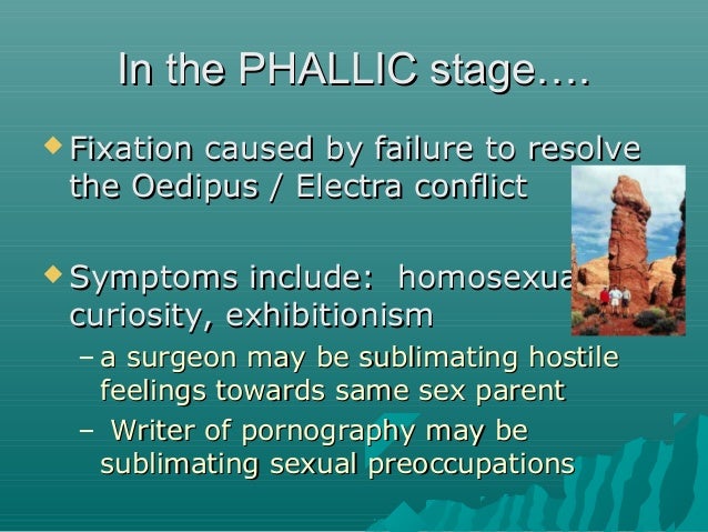 What are the symptoms of an Oedipus complex?