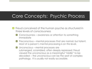 Freud and Psychoanalytic Interpretation | PPTX